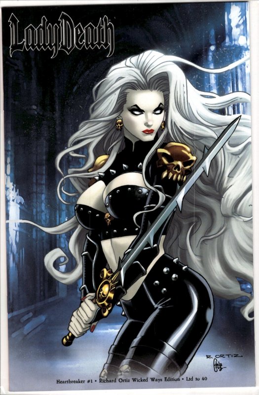 Lady Death: Heartbreaker #1 (2002) Richard Ortiz Wicked Ways Variant