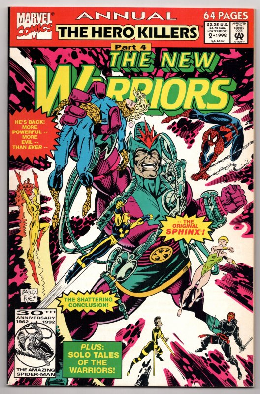 New Warriors Annual #2 Nova | Spider-Man (Marvel, 1992) VF/NM [ITC596]