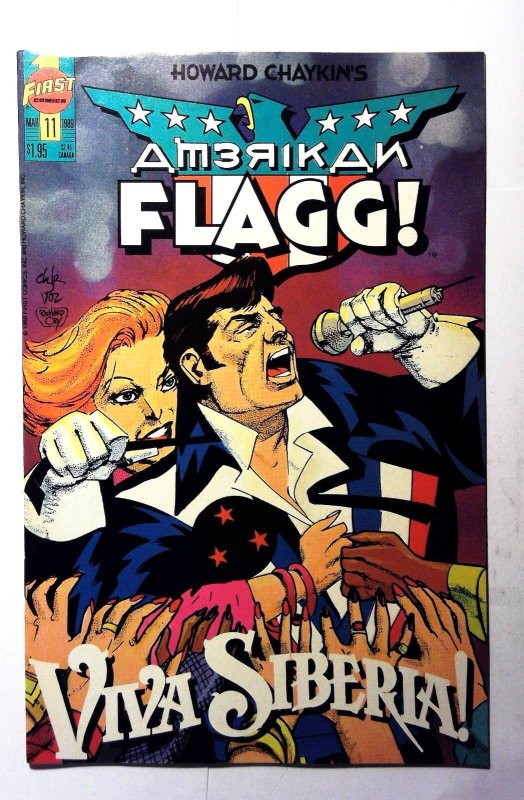 Howard Chaykin's American Flagg #11 (1989) First Comics 1st Print Comic Book