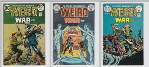Weird War Tales #18, 20, 35 (1970s) DC War Horror Comic Lot