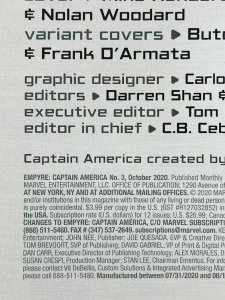 Empyre: Captain America #3 Henderson Main Cover 1st Printing 2020 Marvel Comics