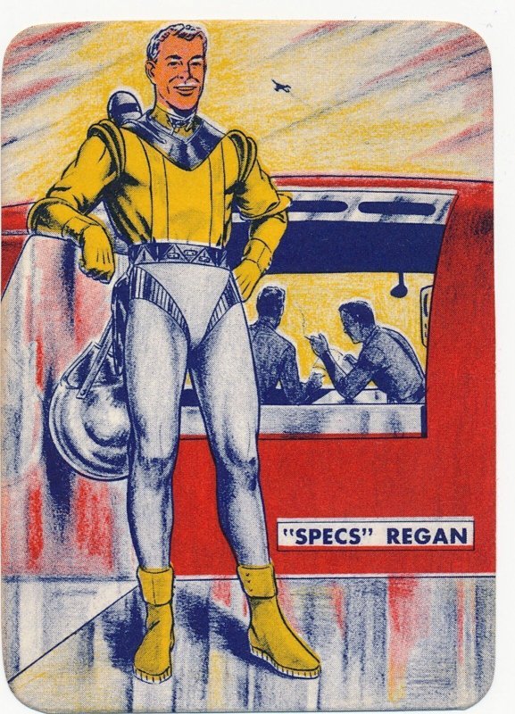 Skelly All American Space Fleet Specs Regan Card, Excellent Condition