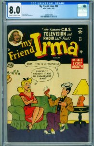 My Friend Irma #22 CGC 8.0 1954-ATLAS-DAN DECARLO ART-SPICY 3809677009