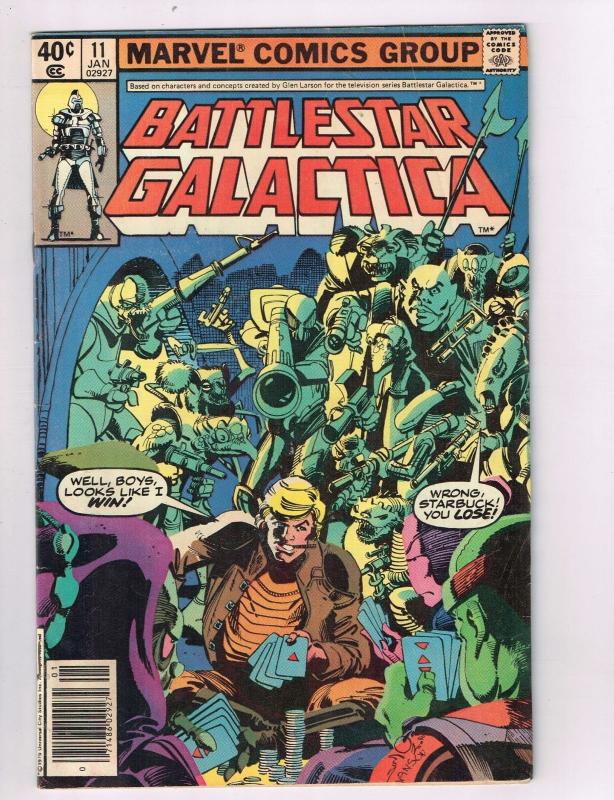 Battlestar Galactica #11 VF Marvel Comics Comic Book Jan DE42