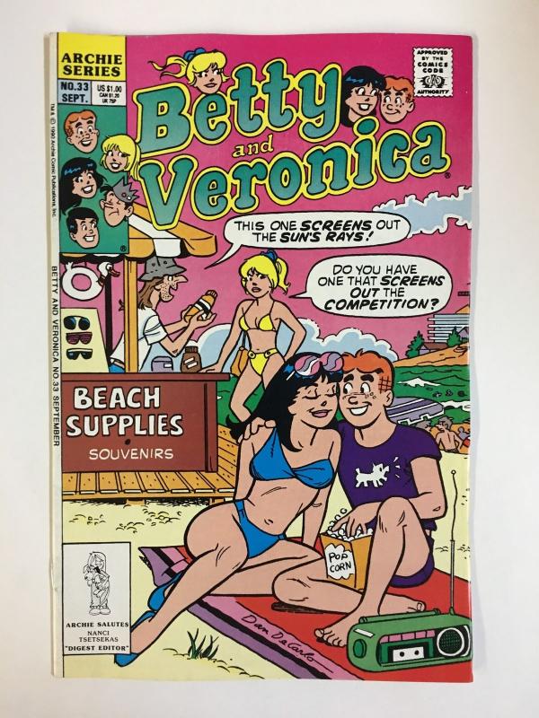 BETTY & VERONICA (1987)33 VF-NM Sep 1990 COMICS BOOK