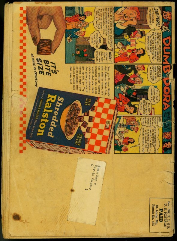 Tom Mix Comics #5 1941- Ralston Straight Shooters- Fred Meagher POOR/FAIR