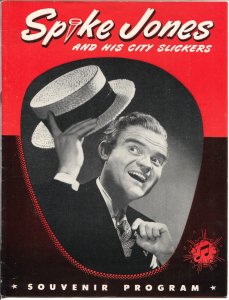 MAG: Spike Jones & His City Slickers Souvenir Program 1947-Musical Depreciati...