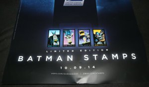 Batman Stamps US Postal Service Ad Poster - 2014 Stamped & Signed by the Artist