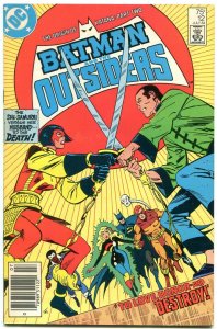 Batman and the Outsiders #12-ORIGIN OF KATANA-ARROW TV SHOW-Newsstand-1984