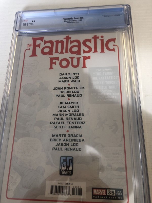 Fantastic Four (2021) #35 (CGC 9.8) Renaud Variant Cover M. Waid Story Census 3!