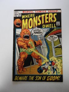 Where Monsters Dwell #16 (1972) FN+ condition