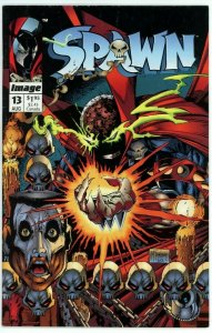 Spawn #13 (1992) - 7.0 FN/VF *Flashback/Walt Simonson Poster*