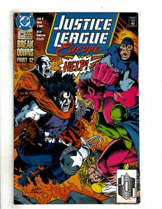 Justice League Europe #34 (1992) YY8
