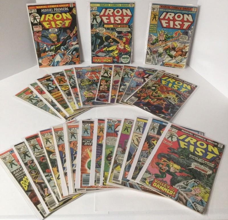 Marvel Premiere 15 15-25 Iron Fist 1 14 1-15 2.0-4.0 Marvel A33