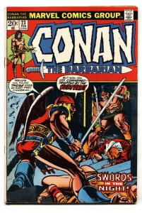 CONAN THE BARBARIAN #23 -- 1973 -- MARVEL -- 1st appearance of RED SONJA -- FN