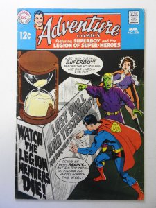 Adventure Comics #378 (1969) VG centerfold detached top staple, moisture stain