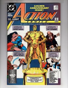 Action Comics #600 (1988) VF+ SUPERMAN WONDER WOMAN Romance!   / EBI#2