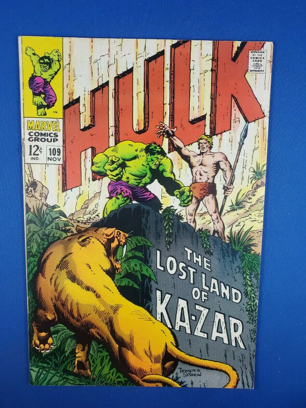 INCREDIBLE HULK 109 VF 1968