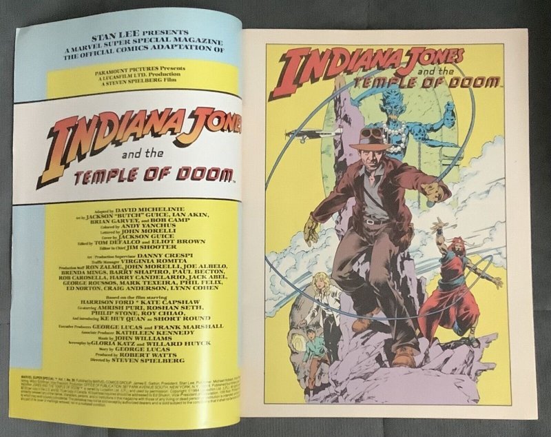 Marvel Super Special #30 (1983, Marvel) Indiana Jones & the Temple of Doom