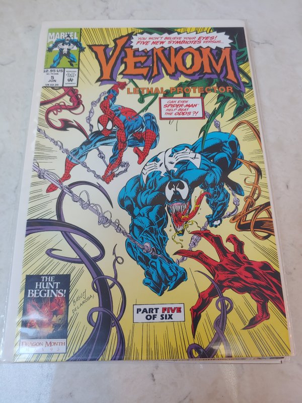 Venom lethal protector #5 (nm!) 1st full app of Phage,Agony,Riot,and lasher!