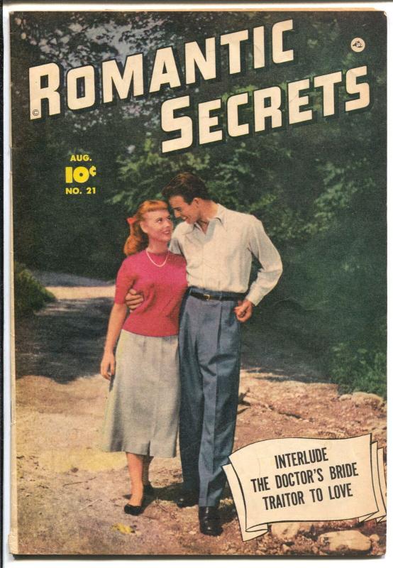 Romantic Secrets #21 1951-spicy art-photo cover-FN-