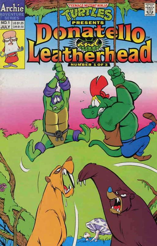 Teenage Mutant Ninja Turtles Presents: Donatello and Leatherhead #1 VF/NM; Archi 