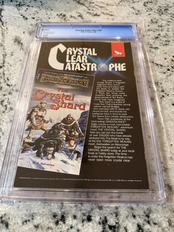 Amazing Spider-Man # 301 CGC Graded 9.6 Marvel Comic Book McFarlane Venom JH32
