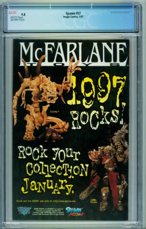SPAWN #57 CGC 9.8-1996-Image-Comic book-3879911024