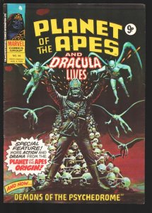 Planet of The Apes and Dracula Lives #94 1976-Skull cover-Mike Ploog art-Ka-z...