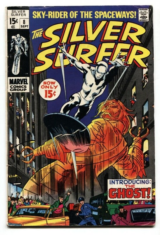 Silver Surfer #8 1969- Marvel Comics- Ghost appearance VG 