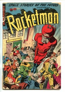 ROCKETMAN #1-1951-AJAX-RARE SCI-FI COMIC-good minus