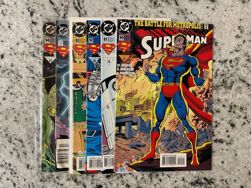 6 Superman DC Comic Books # 90 91 92 93 0 94 Batman Flash Atom Arrow J961
