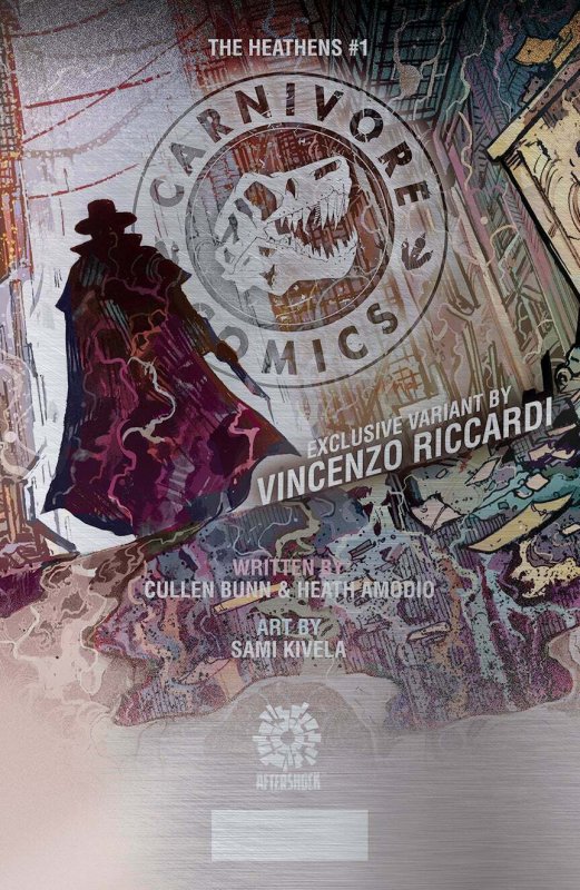 HEATHENS #1 ~ VINCENZO RICCARDI VIRGIN VARIANT W/NUMBERED COA NM.