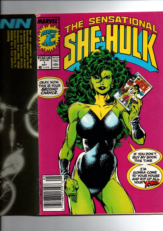 The Sensational She-Hulk #1 newsstand - John Byrne - 1989 - VF