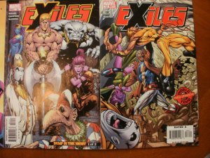 8 Marvel EXILES Comic #44 45 48 50 51 52 55 73 (Blink Time Earn Wings Bump Night