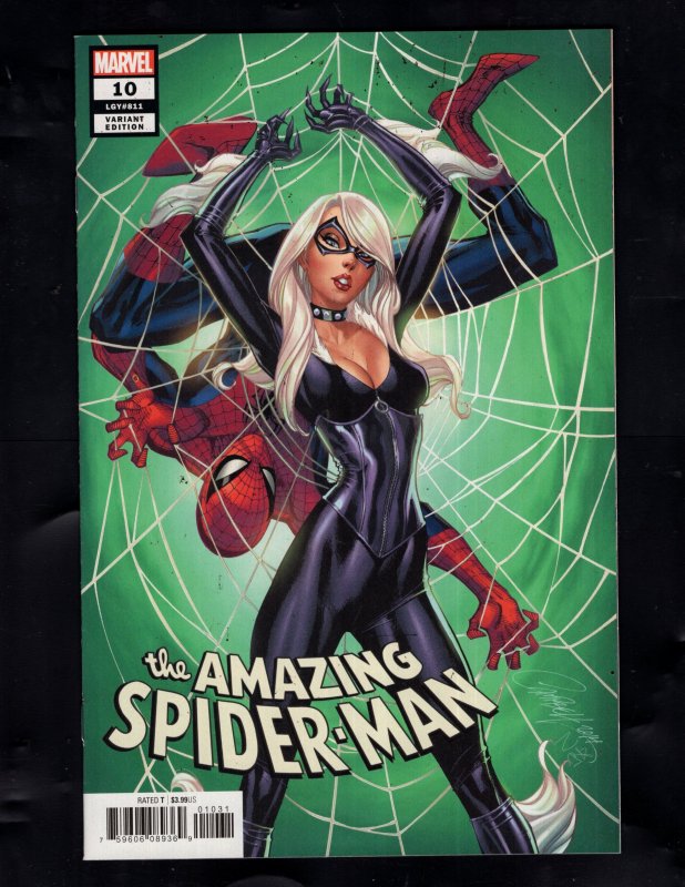 The Amazing Spider-Man #10 (2019) J. Scott Campbell Blk Cat Variant Ltd 1 for 10