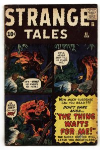 Strange Tales #92  1962 - Marvel  -VG - Comic Book