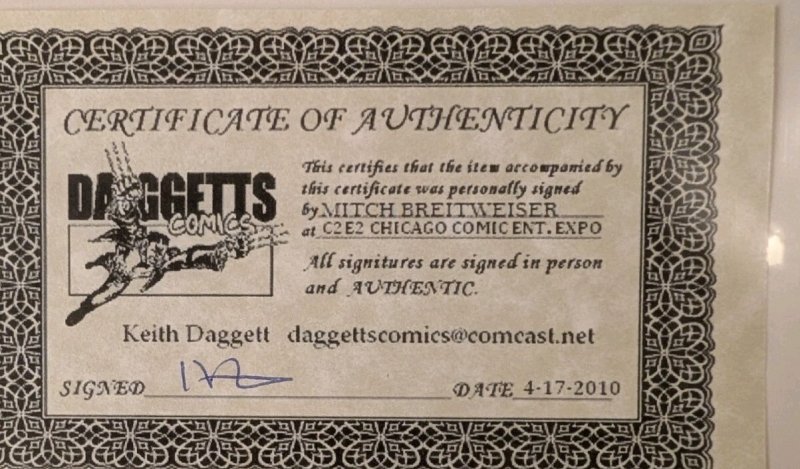 Sub-Mariner Comics #1 Timely Comics 70th Anniversary Signed Breitweiser W/COA