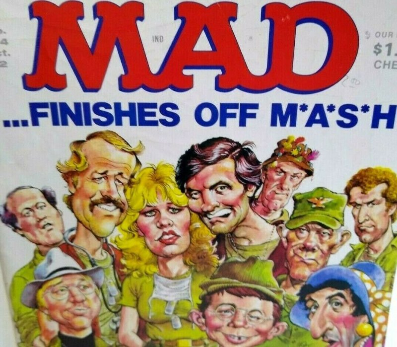 MAD Magazine Oct 1982 #234 Mash Death Wish Charles Bronson 20/20 Barbara Walters 