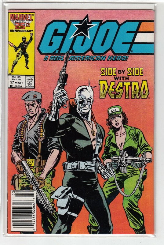 GI JOE (1982 MARVEL) #57 FN A07736