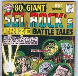 Eighty Page Giant #7 strict VG/FN 5.0 Mid-Grade ~Sgt. Rock~  100s more war books