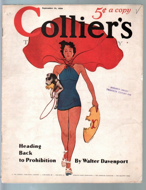 Colliers 9/121936-Paul Shirely GGA swimsuit cover-pulp thrills-Reynolds=Oppen...