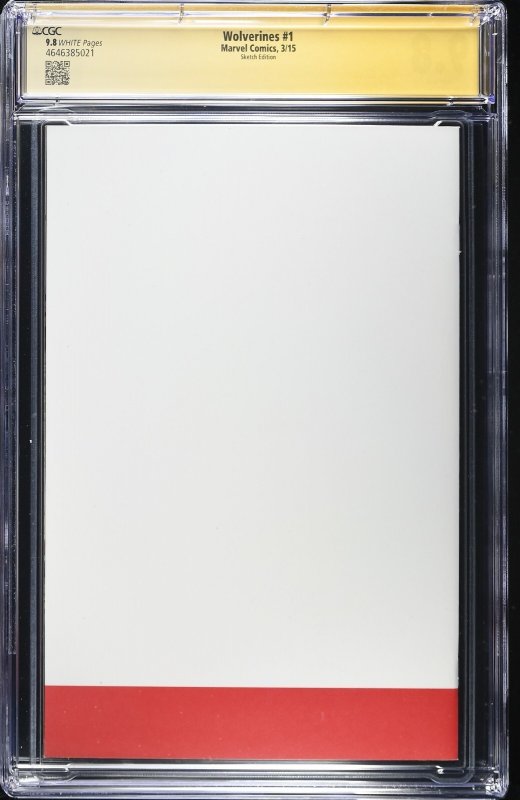 Wolverines (2015) # 1 (CGC 9.8 SS) Signed & Sketch Scott Lobdell *Marvel Comics