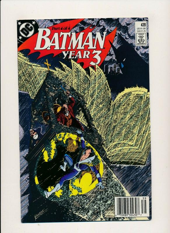 DC Comics BATMAN Year 3, #436,437,438,439 (Part 1 to 4)~  FN or better (PF572) 