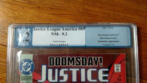 Justice League America #69 (DC, 1992) PGX 9.2