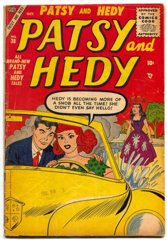 Patsy and Hedy #38 1955- Atlas Humor- VG