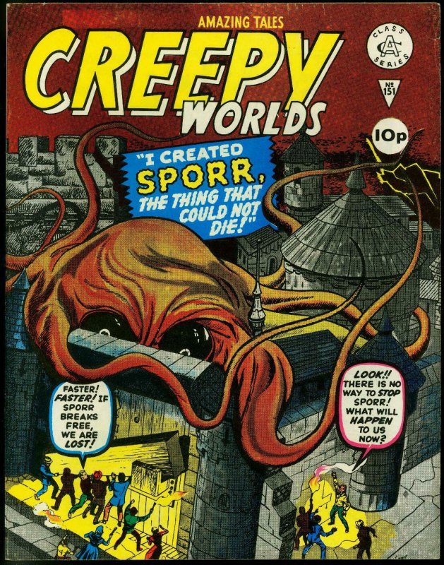 CREEPY WORLDS #151-KIRBY MONSTER COVER AND STORY-MARVEL VF