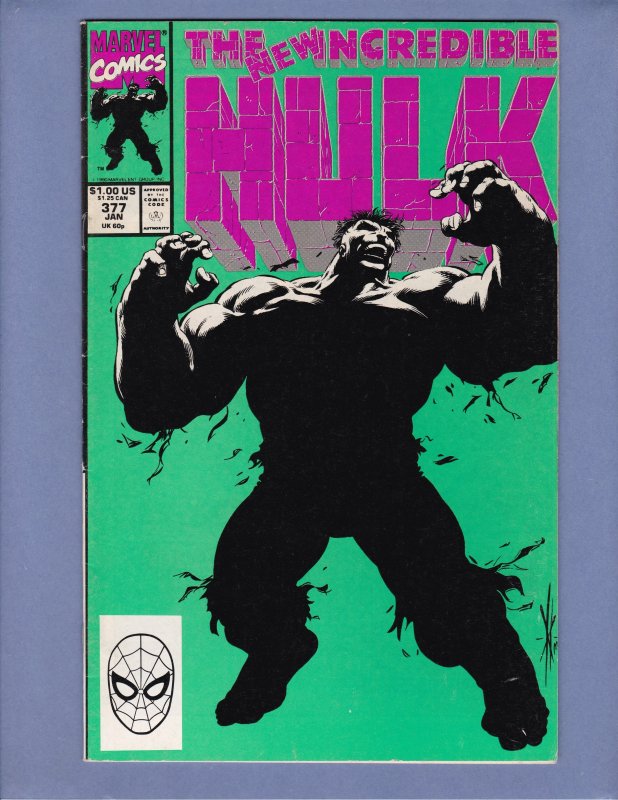 Incredible Hulk #377 VG 1st Appearance Professor Hulk 1st Print Marvel 1991