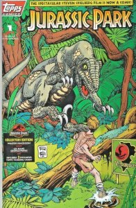 JURASSIC PARK #1 , VF/NM, Gil Kane, 1993, Dinosaurs, Raptors, horror, T-rex