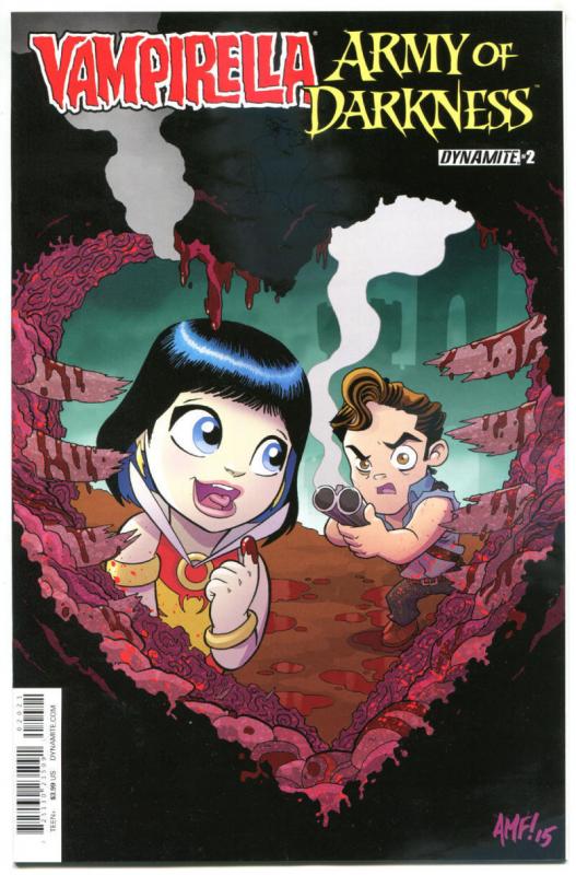 VAMPIRELLA ARMY of DARKNESS #2 B, NM, Dynamite, 2015, more AoD in store, Horror